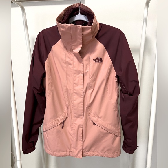 The North Face Boundary Womens Triclimate Jacket Rose Dawn Red - Picture 1 of 5